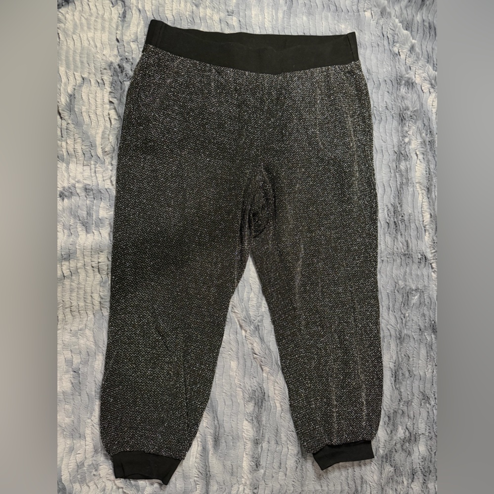 torrid Black Metallic Jogger Pants